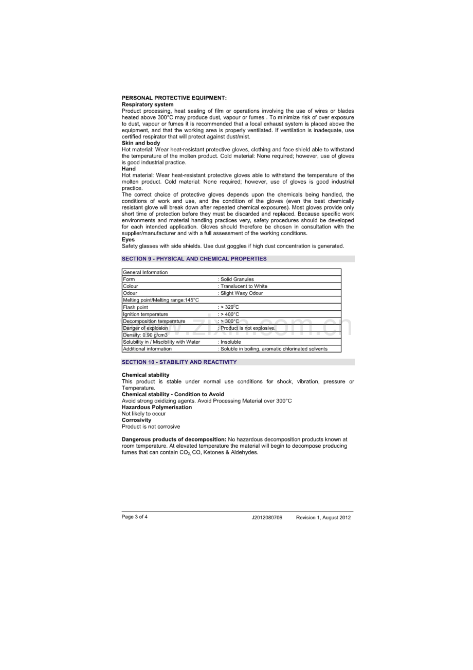 PP的MSDS报告英文版.doc_第3页