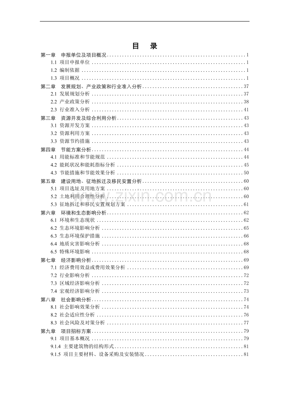 养老中心(养老院)建设项目申请报告-2013年甲级.doc_第1页