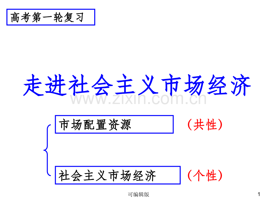 走进社会主义市场经济(4).ppt_第1页