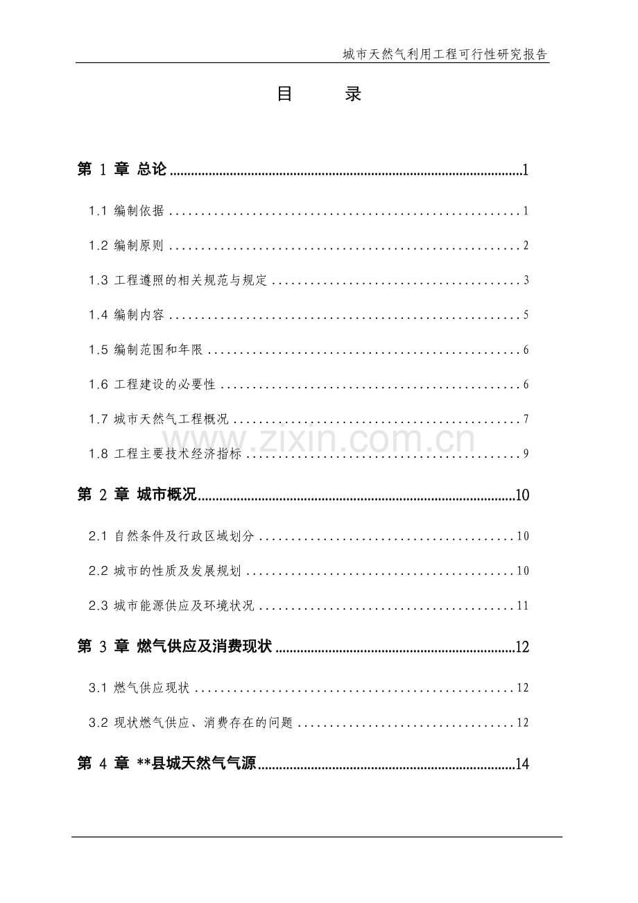 城市天然气利用工程建设可行性研究报告.doc_第2页