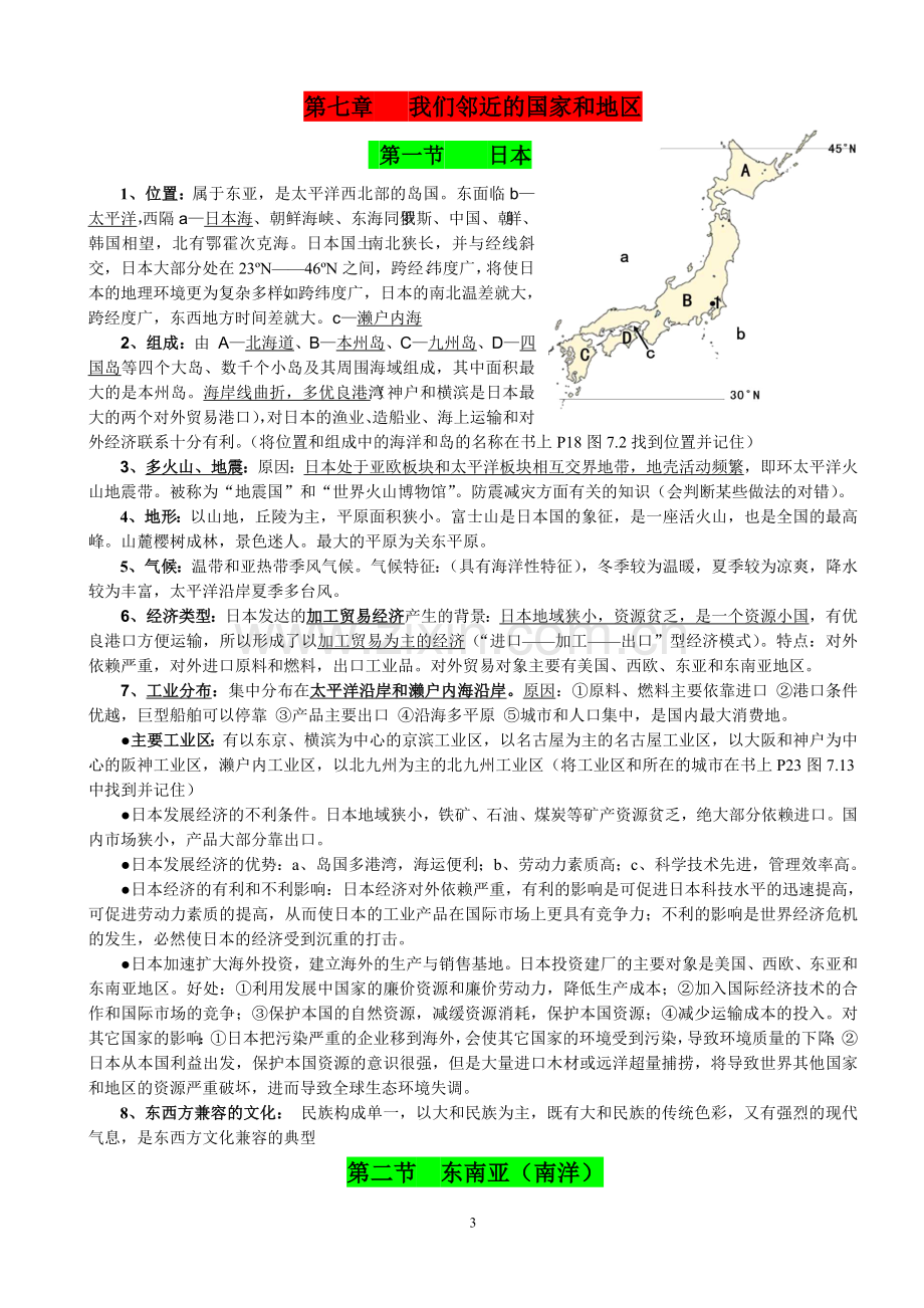 鲁教版六年级地理下册知识点.doc_第3页