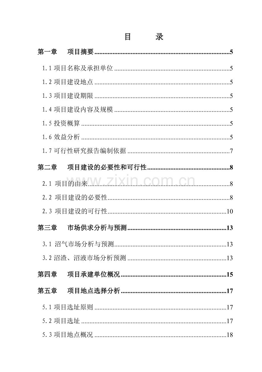 养殖场大型沼气综合利用工程项目可行性策划书.doc_第2页