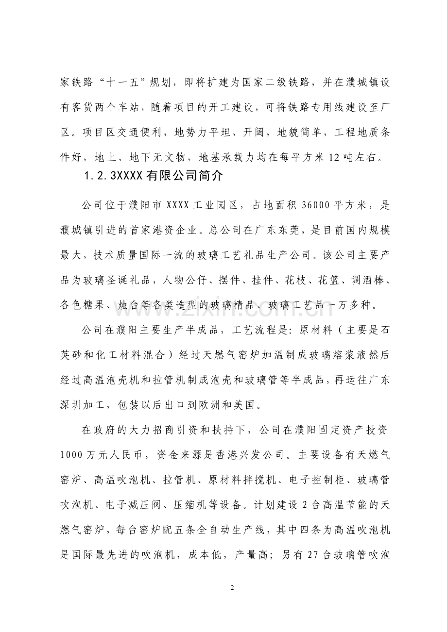 玻璃圣诞吊饰及玻璃制品生产项目可行性研究报告.doc_第2页