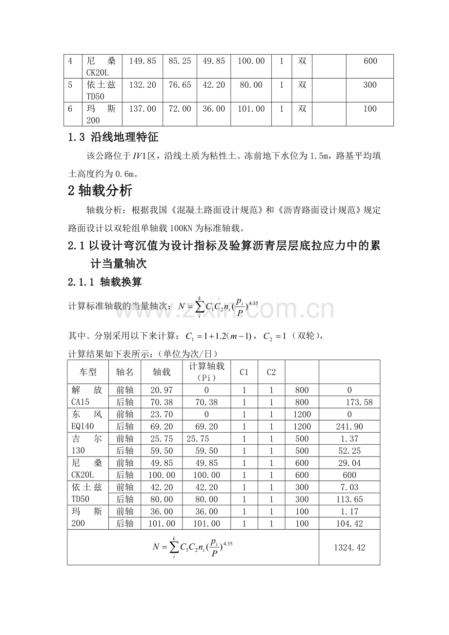 沥青路面工程课程设计计算书.doc_第3页