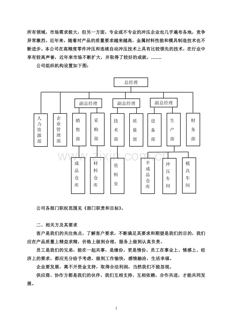 质量管理体系手册(大纲).doc_第2页