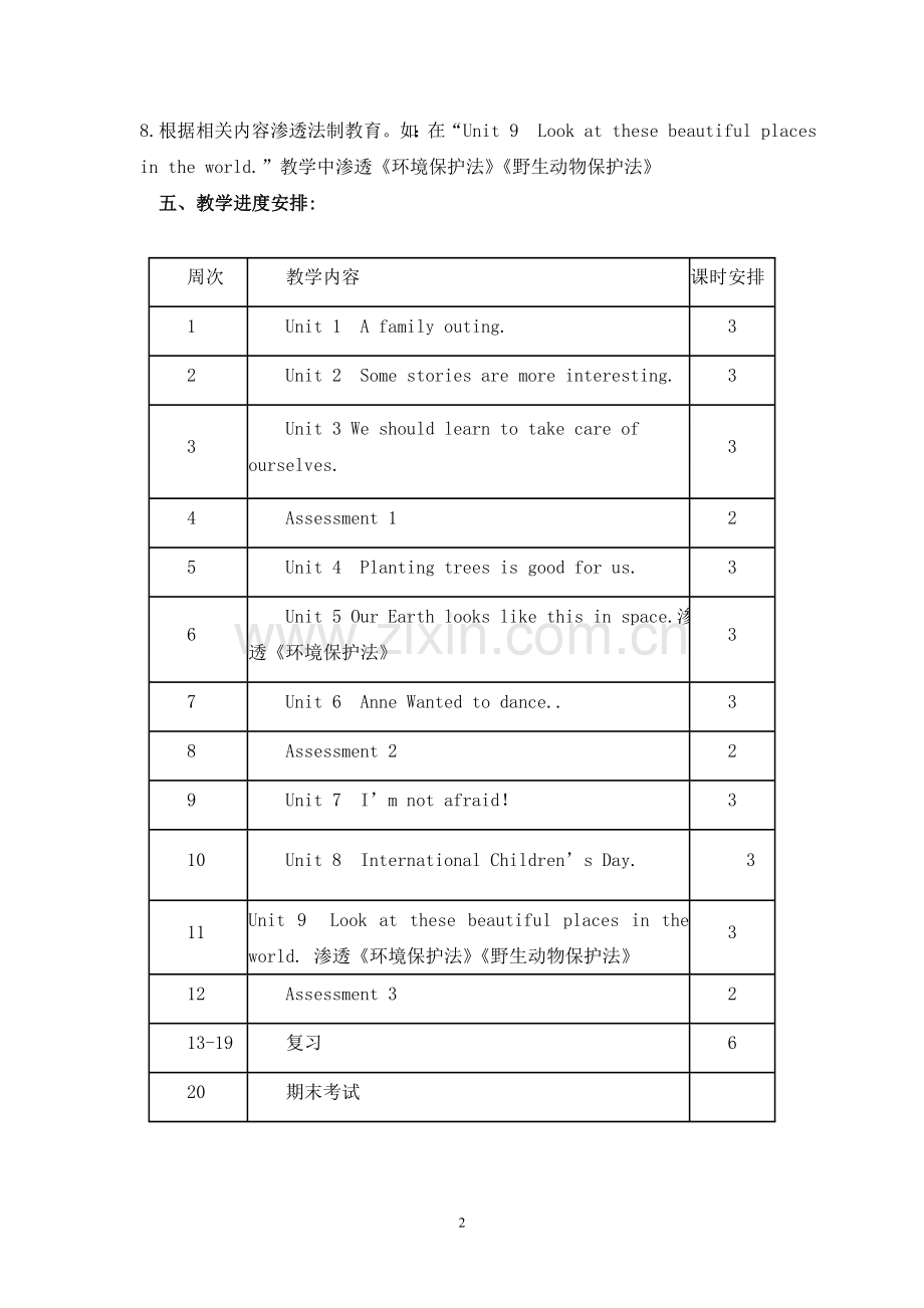 湘少版六年级英语下册教学计划.doc_第2页