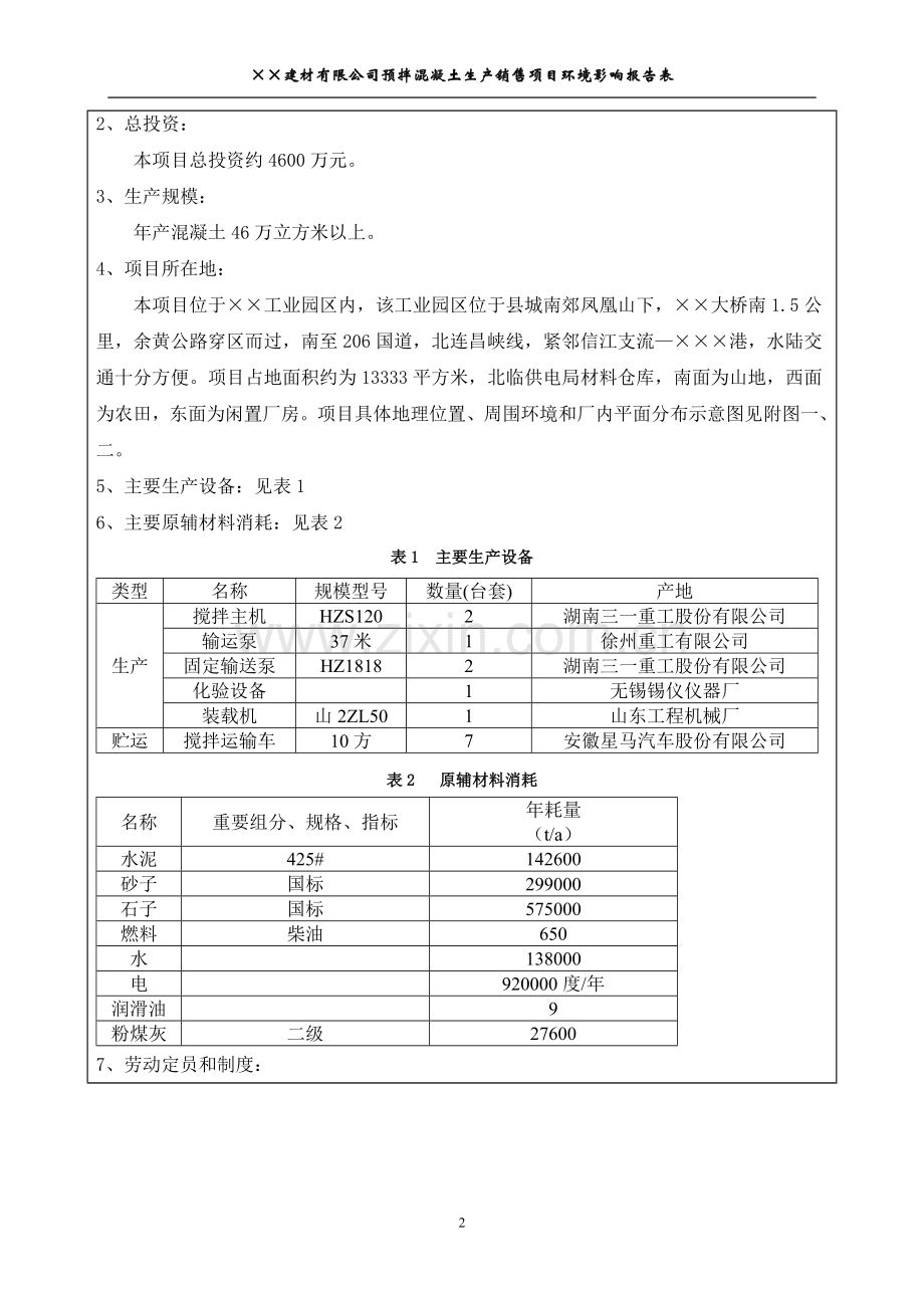 县预拌混凝土生产销售项目可行性环境影响评估报告.doc_第3页