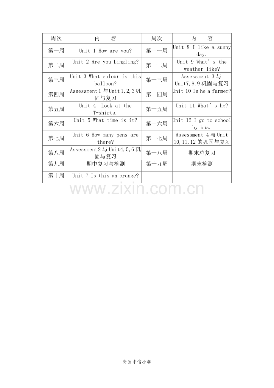 湘少版三年级下学期英语教学计划.doc_第3页