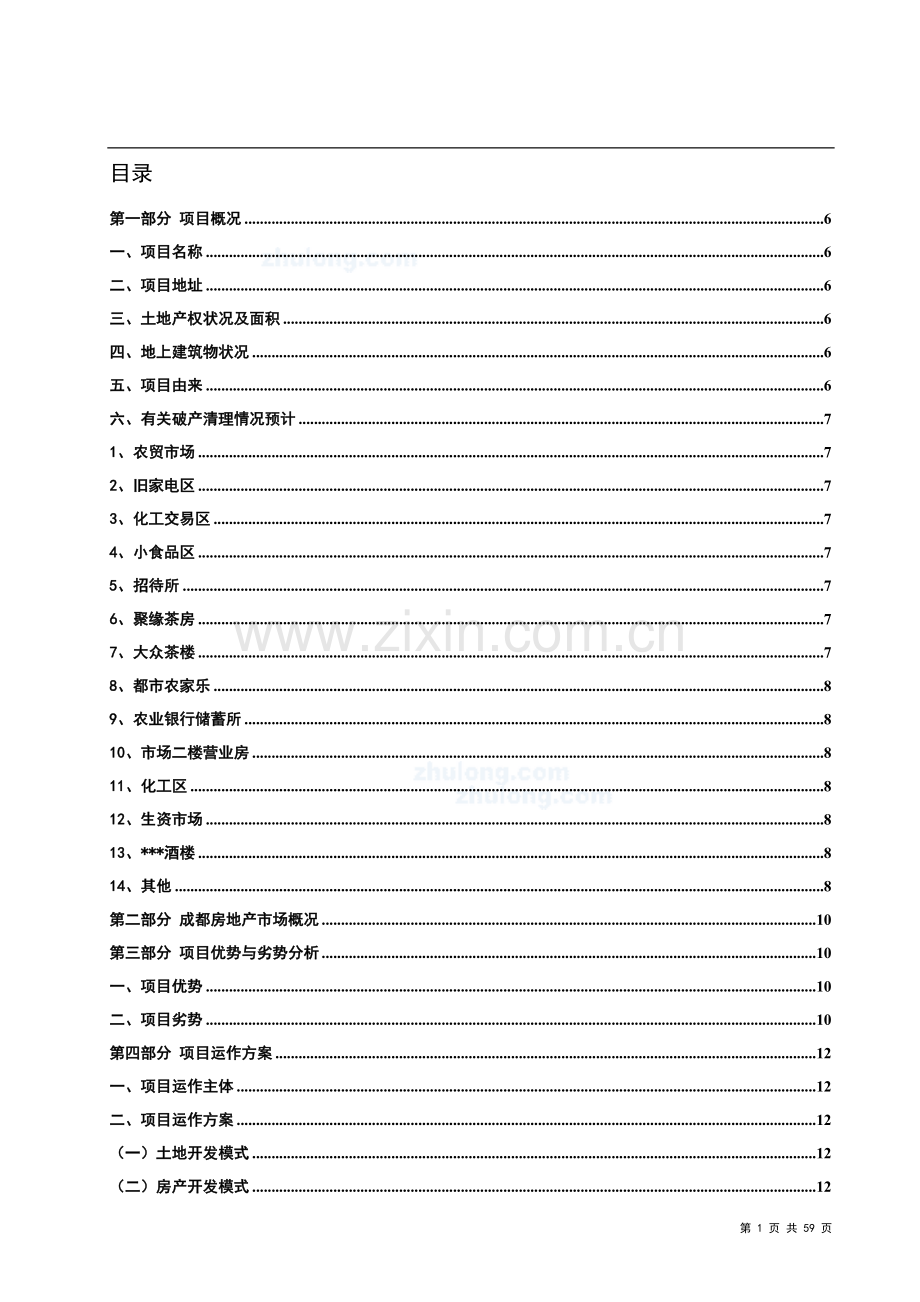 成都某地块可行性论证报告.doc_第1页