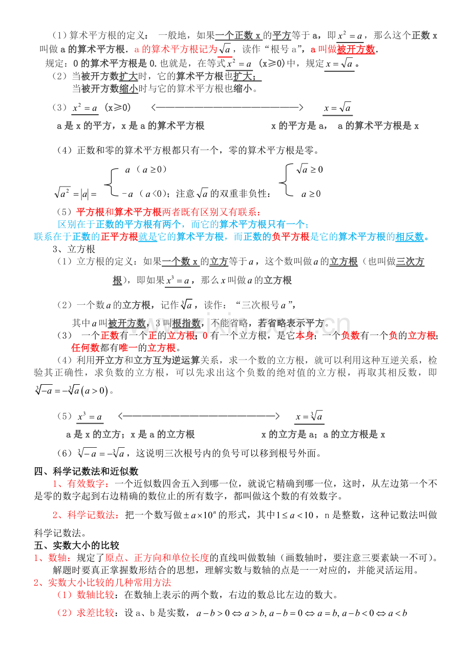 七年级下册数学第二章实数知识点.doc_第2页