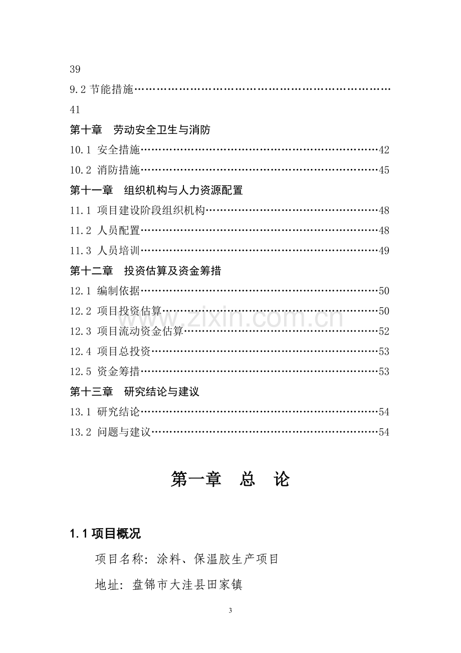 年产1000吨水性环保涂料生产项目可行性策划书.doc_第3页