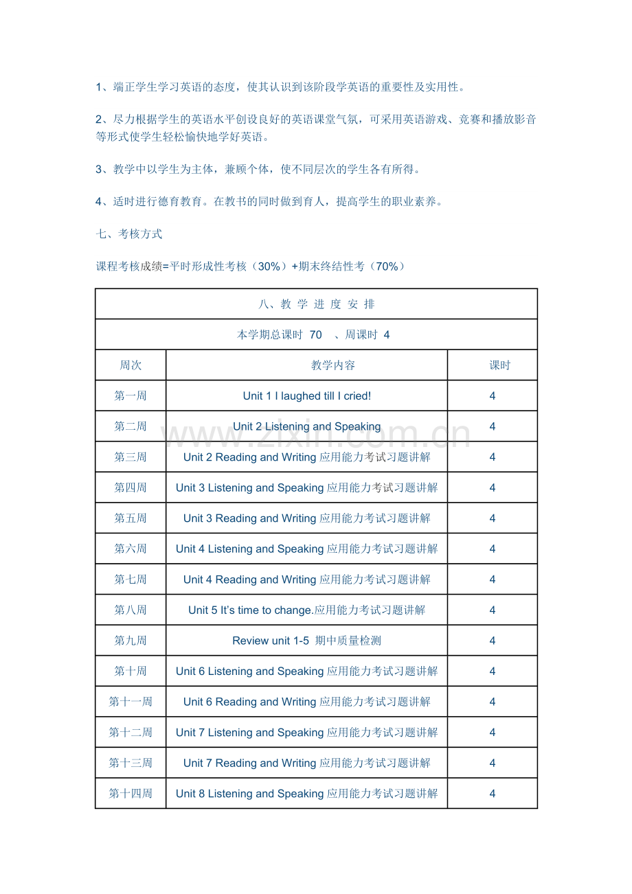 中职英语课程教学计划.doc_第2页