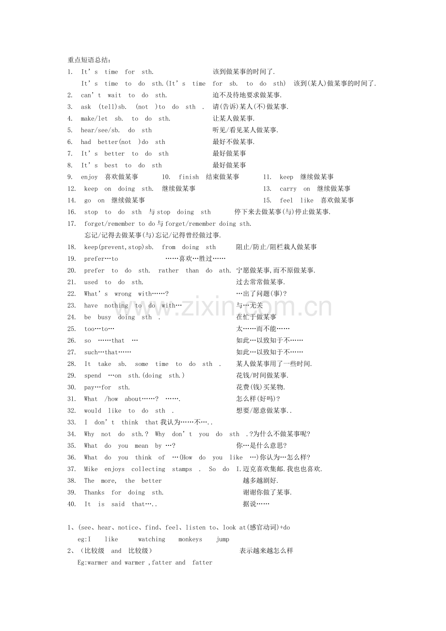 中考英语译林版重点短语直接打印版.doc_第1页