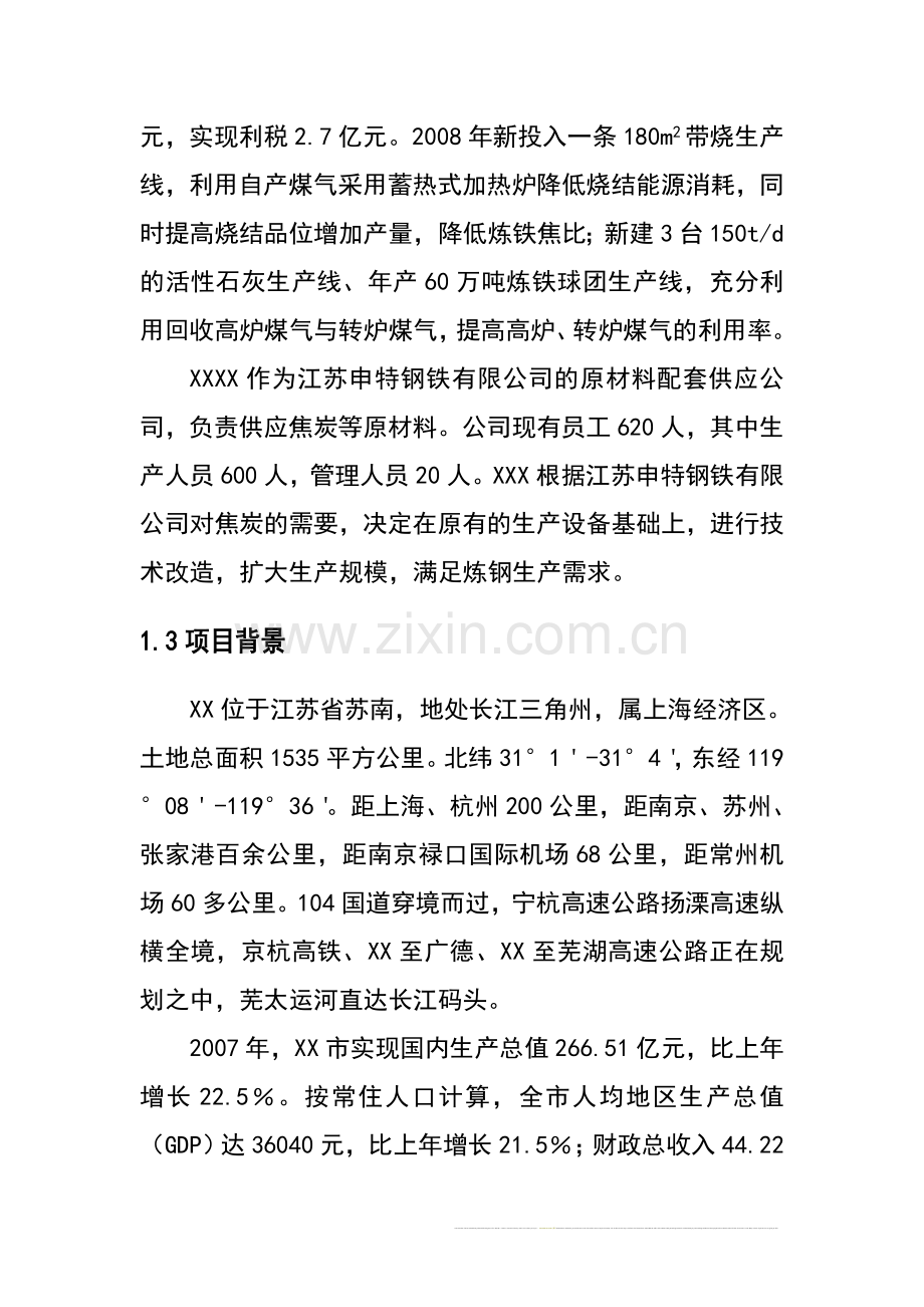 年产96万吨捣固焦技改项目建设可行性研究报告.doc_第2页