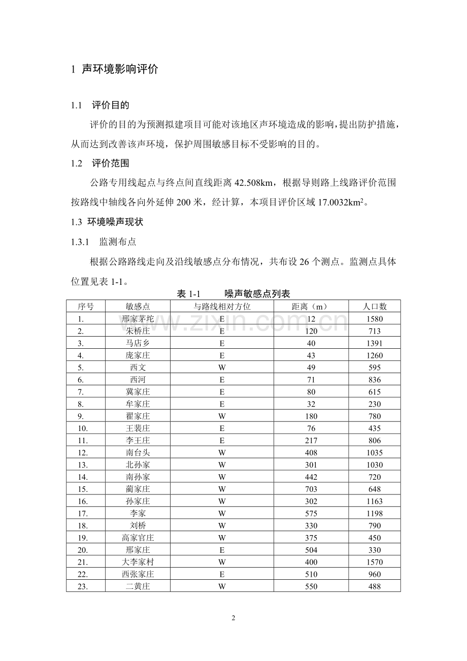 寿光农产品综合批发市场与绿色通道连接线工程建设环境评估报告.doc_第3页