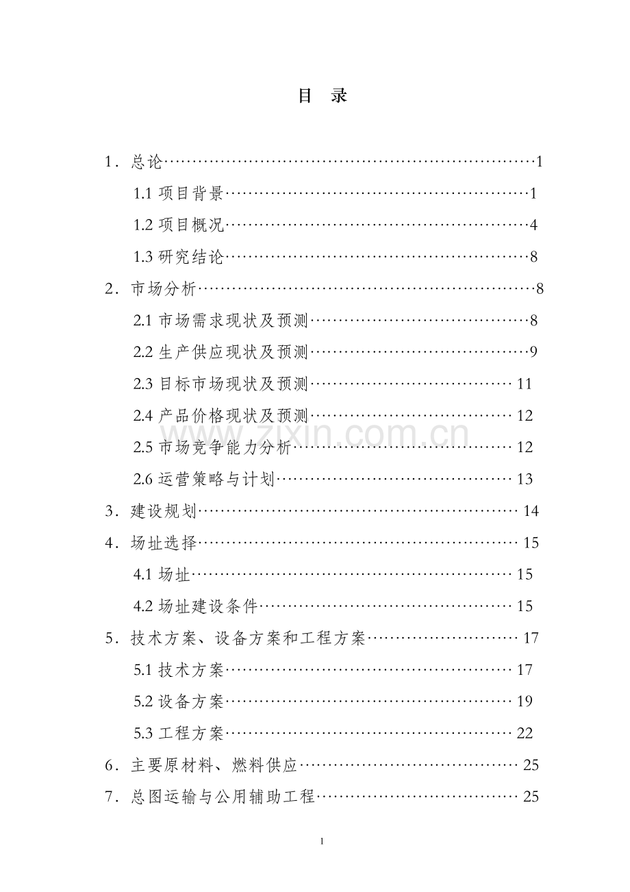 浮力泳衣技术改造项目可行性研究报告.doc_第1页