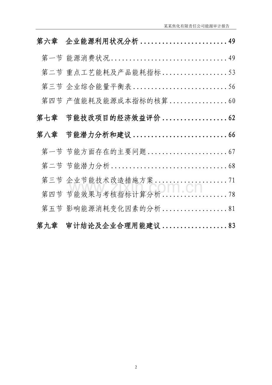 某焦化企业能源审计报告.doc_第2页