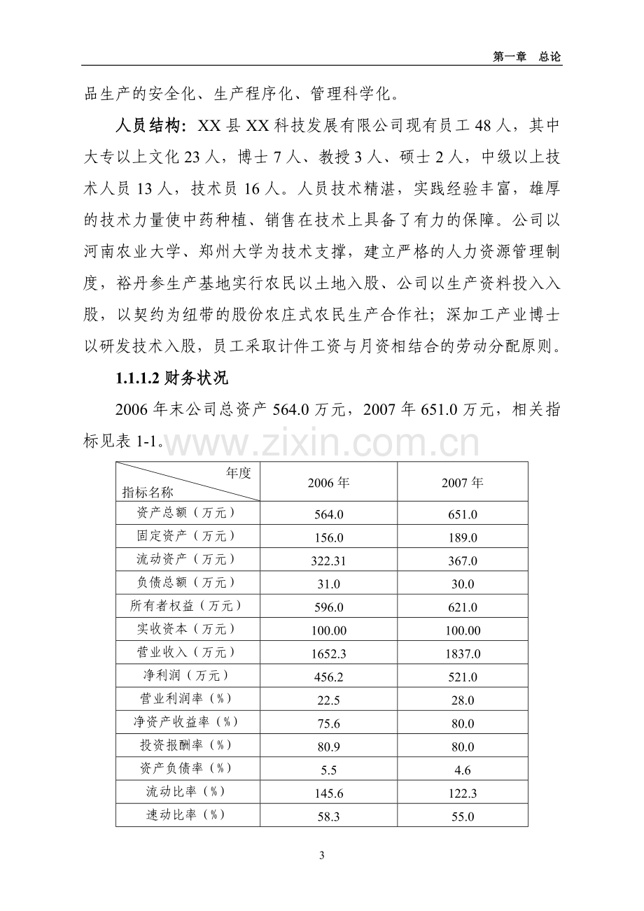 裕丹参产业化深加工扩建项目可行性研究报告.doc_第3页