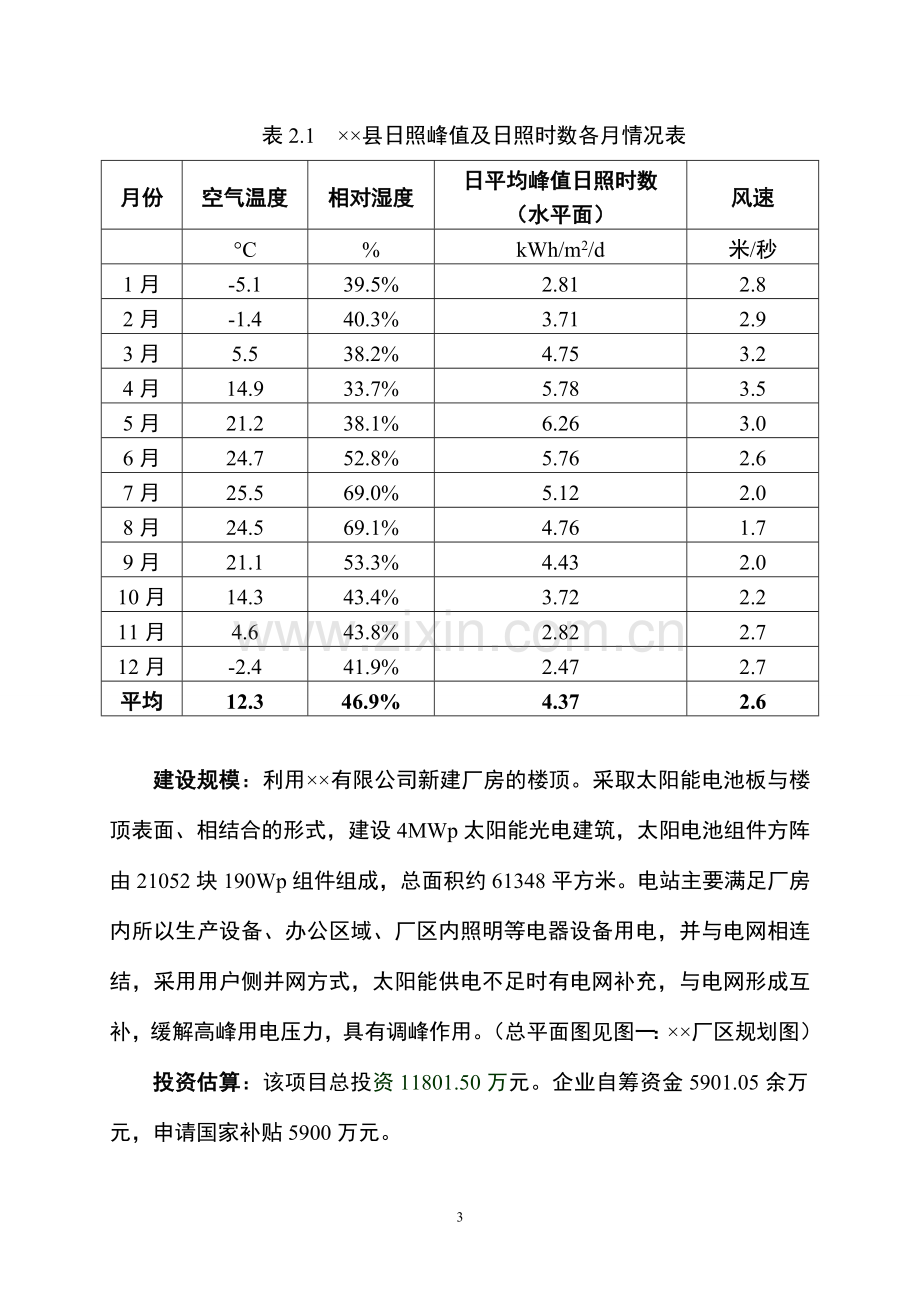 新厂房4mwp太阳能光电建筑应用一体化示范工程项目建设可行性研究报告.doc_第3页