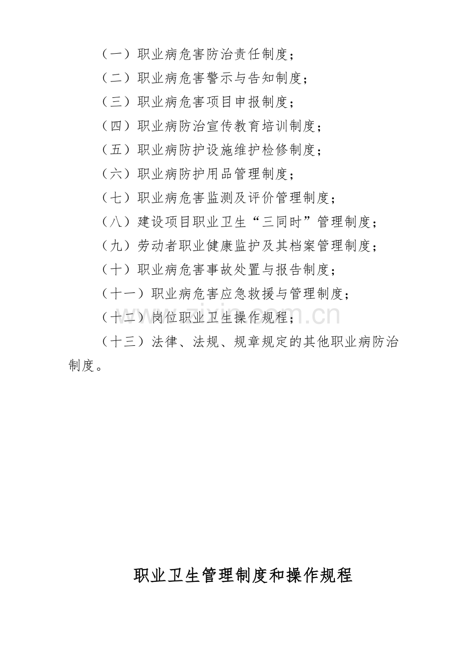 职业卫生管理制度和操作规程(标准通用版).doc_第2页