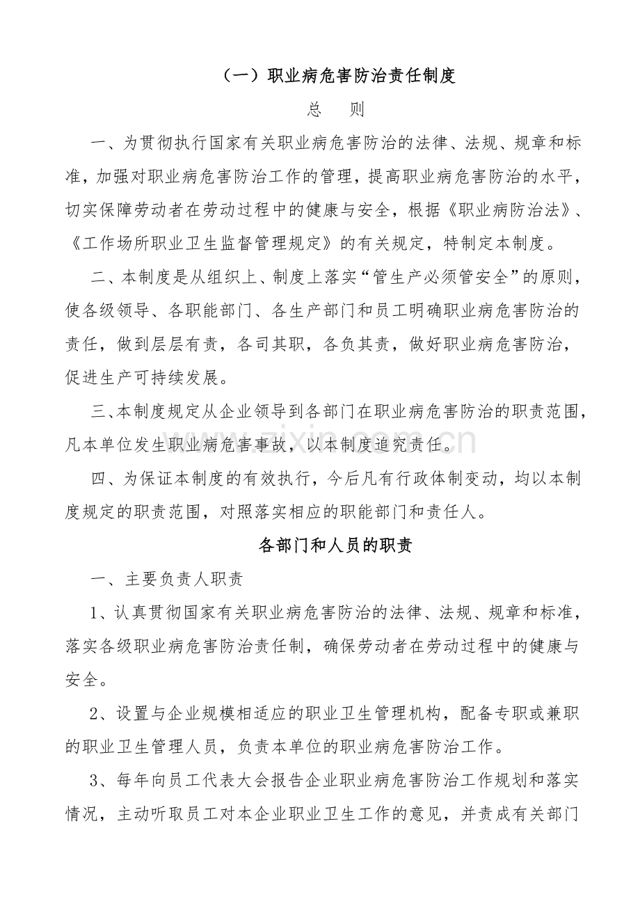 职业卫生管理制度和操作规程(标准通用版).doc_第3页