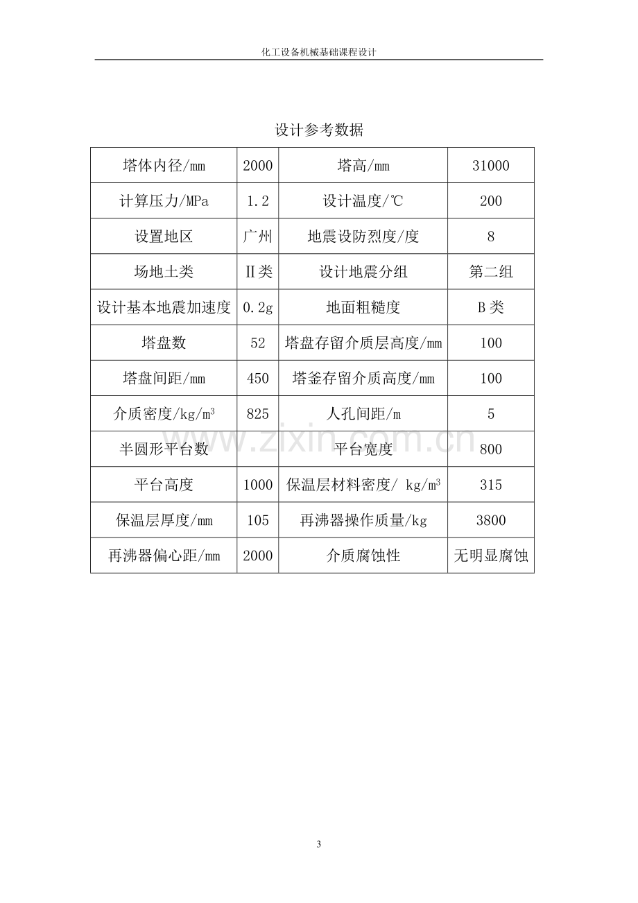 化工设备机械基础课程设计塔设备机械设计.doc_第3页