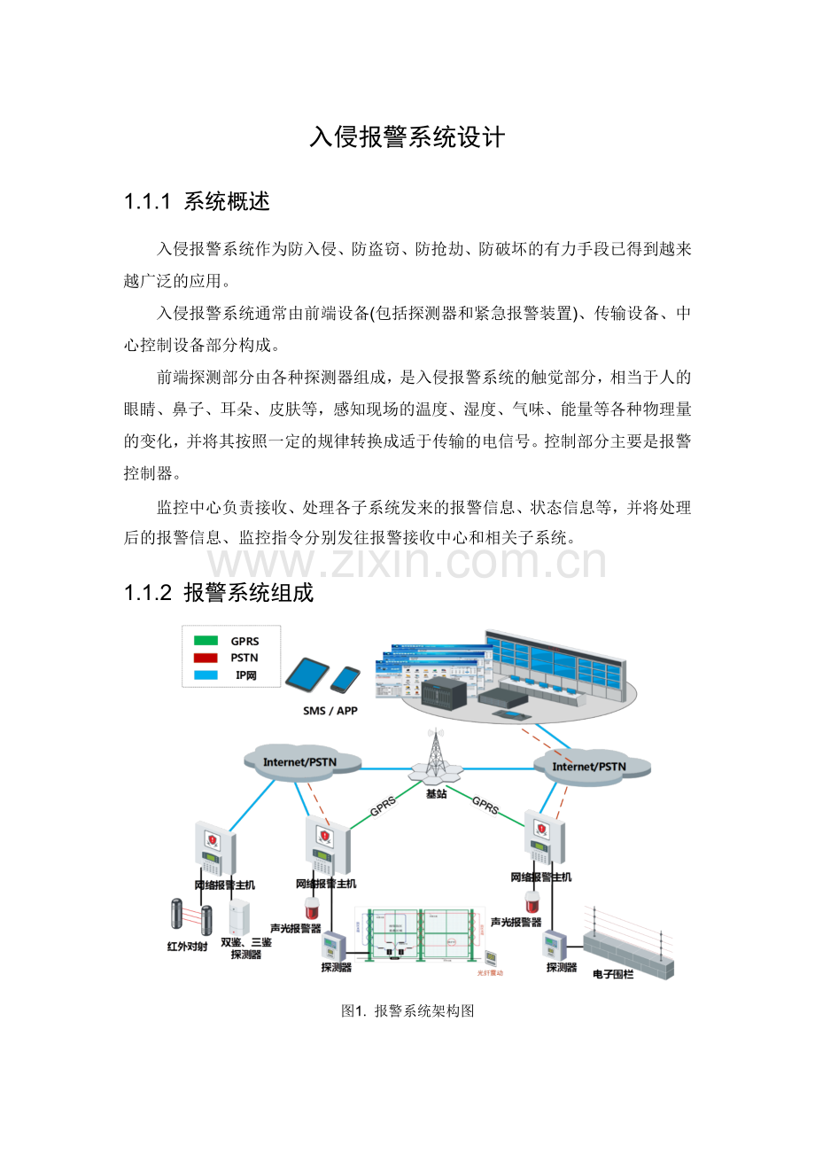 入侵报警系统设计.doc_第1页