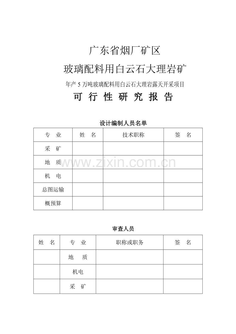 大理岩矿可研报告(初稿).doc_第3页