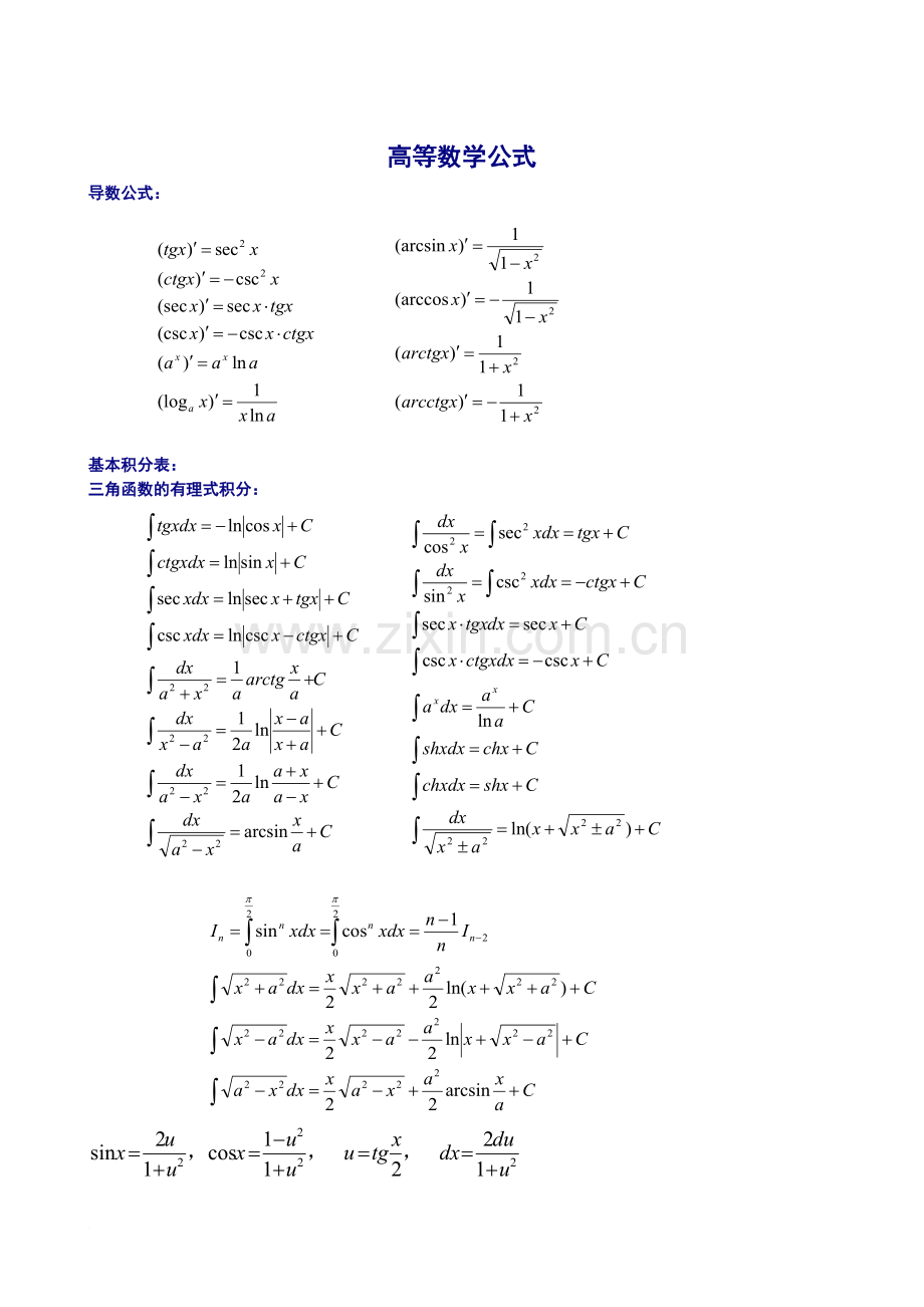 大学高数公式终极整理.doc_第1页