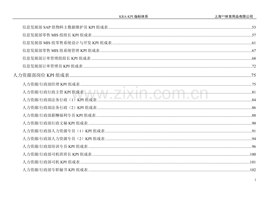 xx大型集团公司kpi指标汇编【150份kpi表格-相当经典】12.doc_第3页