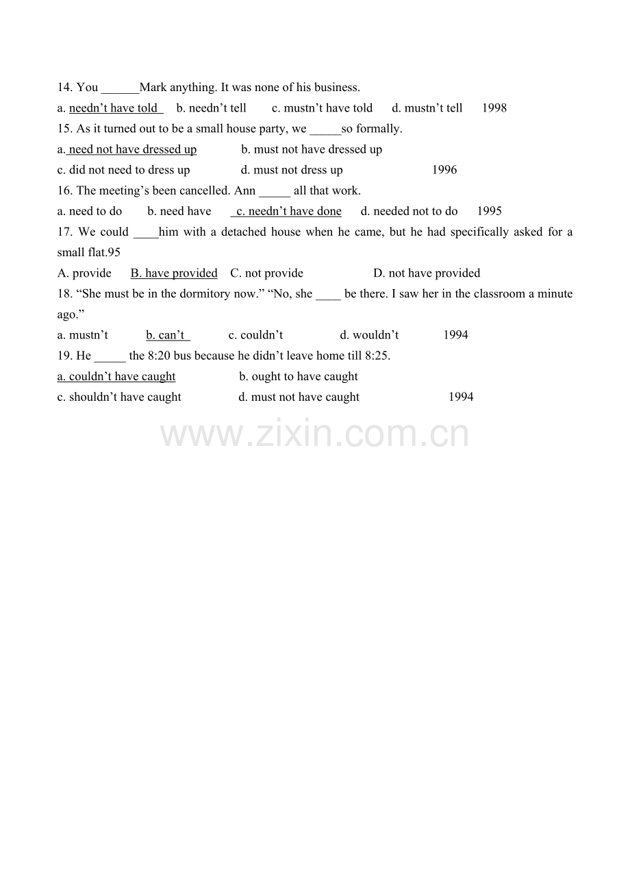 专四情态动词历年真题.doc_第2页