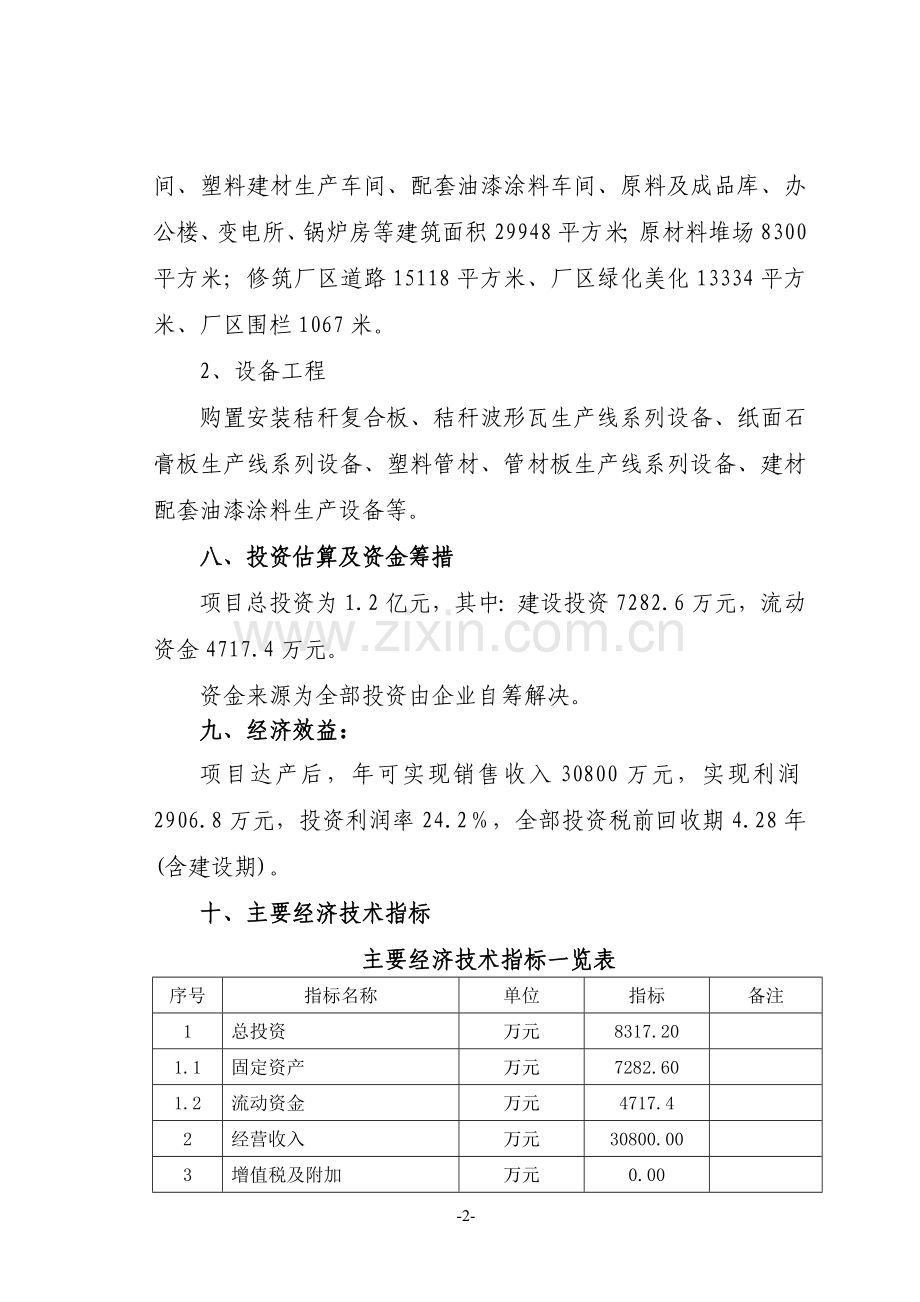 2016年系列新型建筑材料项目建设可研报告.doc_第2页