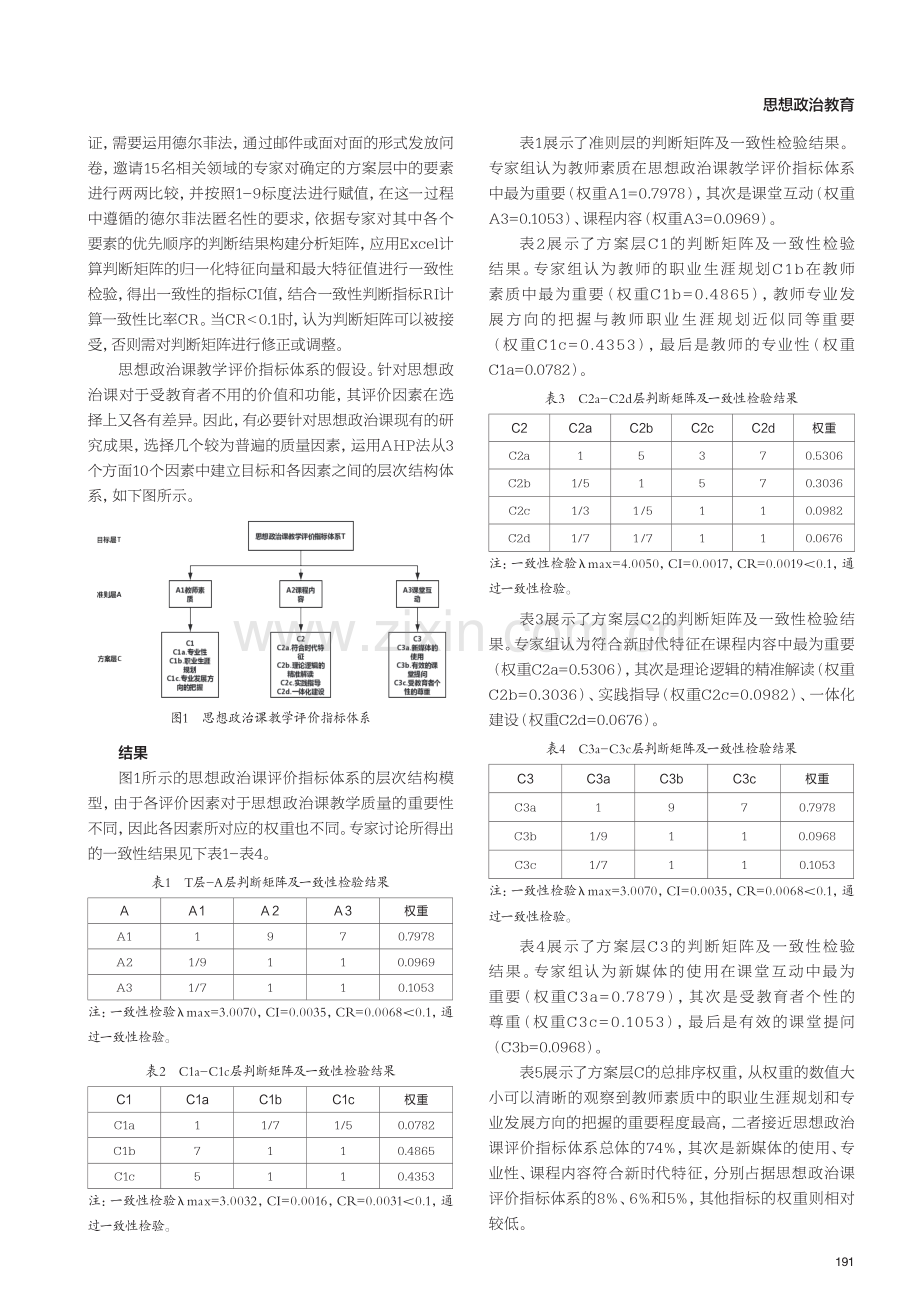 基于层次分析法的思想政治课教学评价指标体系构建.pdf_第2页