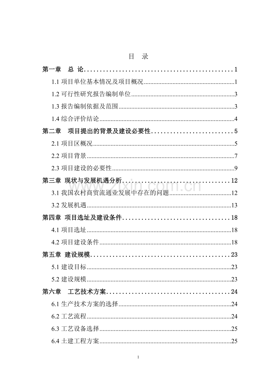 泰安市xx乡镇供销超市可行性论证报告.doc_第1页