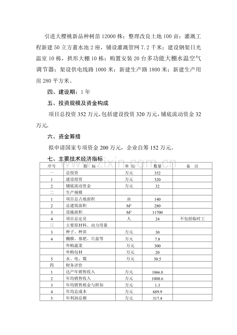 高效大樱桃栽培示范推广基地建设可行性研究报告.doc_第3页