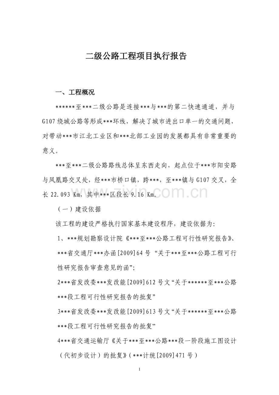 建设单位项目执行报告.doc_第1页