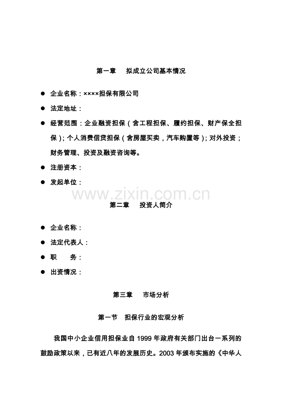 担保公司建设可行性谋划书.doc_第2页