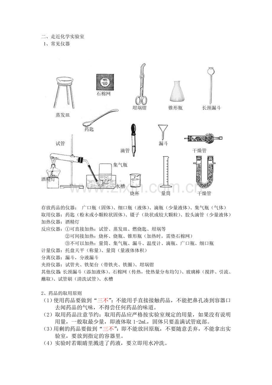 初三化学上册第一章化学的魅力知识总结.doc_第2页