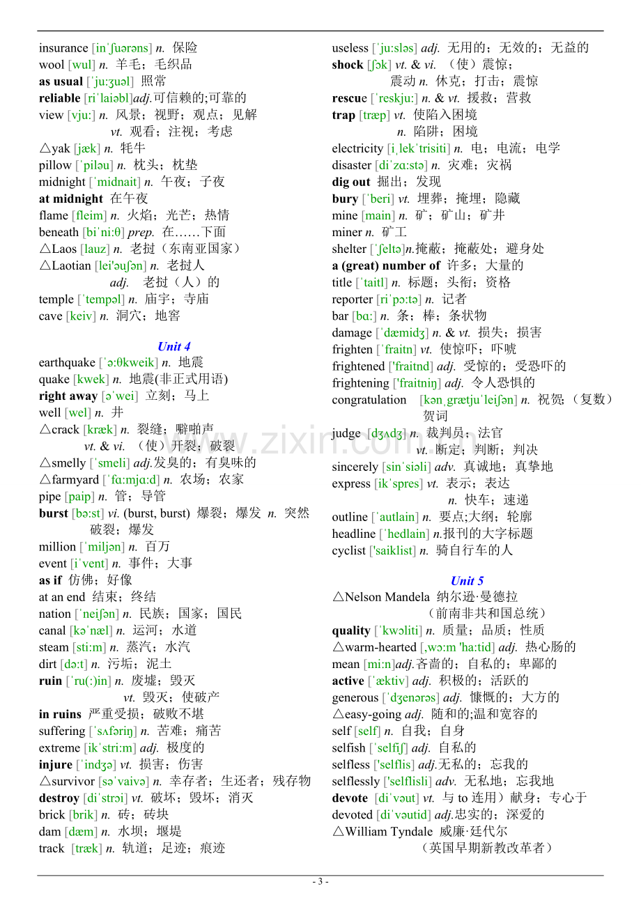 人教版高中英语单词表(含音标).doc_第3页