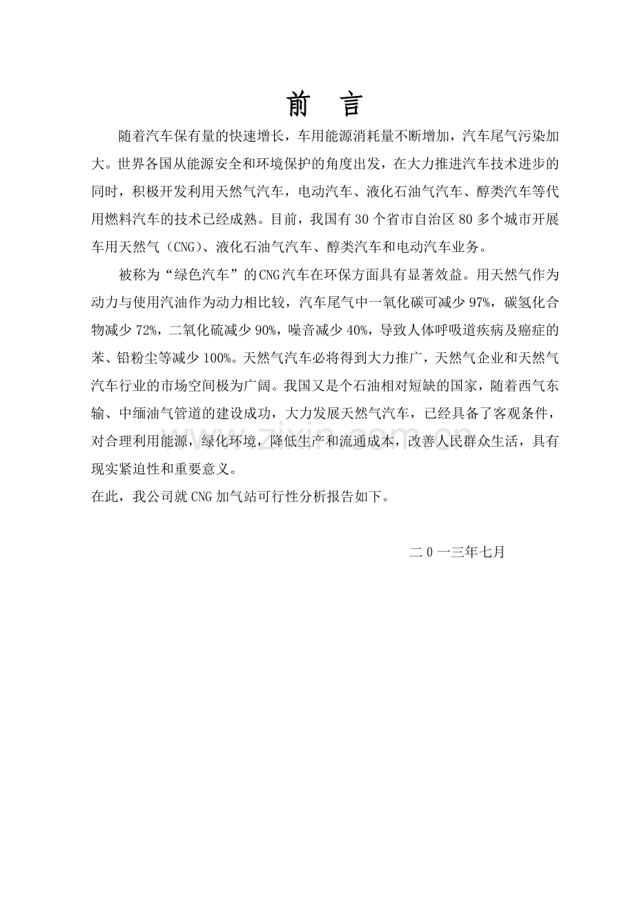 山东某地cng加气站建设可行性策划书.doc_第1页