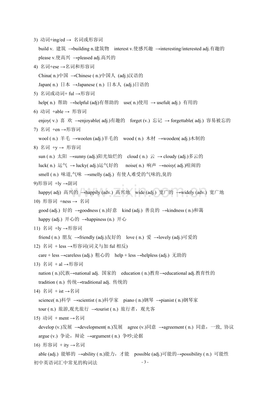 初中英语词汇中常见的构词法.doc_第3页