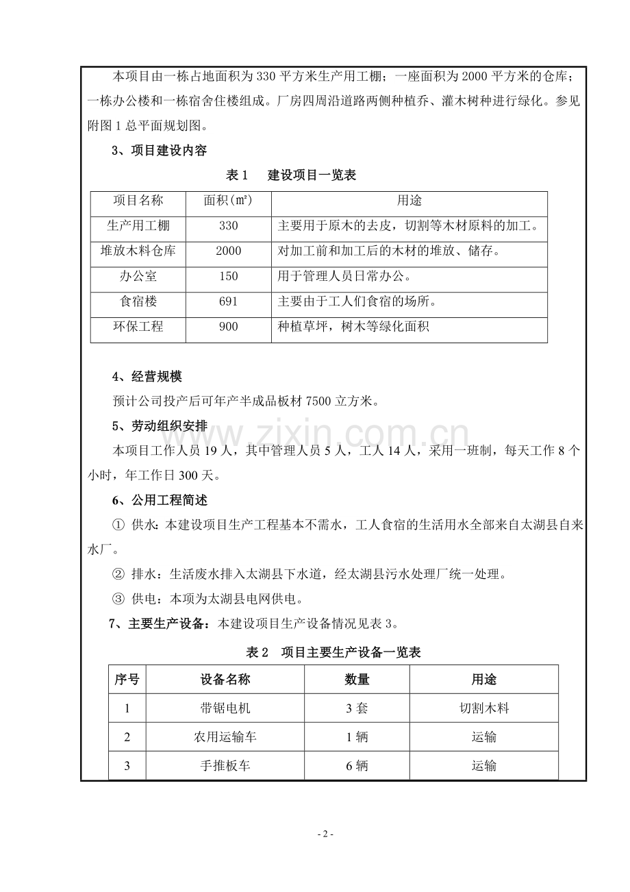 太湖县某某木业有限责任公司年产7500立方半成品板材项目环境影响评估报告书.doc_第3页