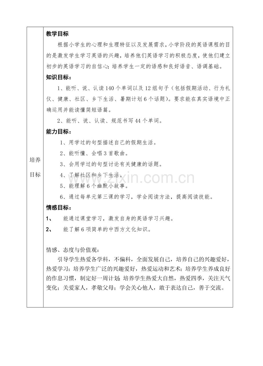 山科版英语教学计划五下.doc_第2页