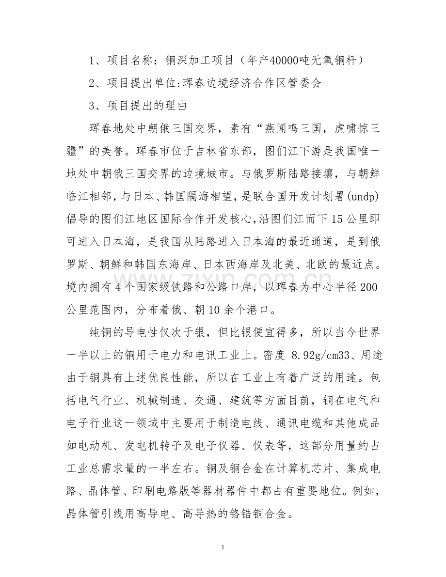 铜深加工项目建议书.doc_第2页