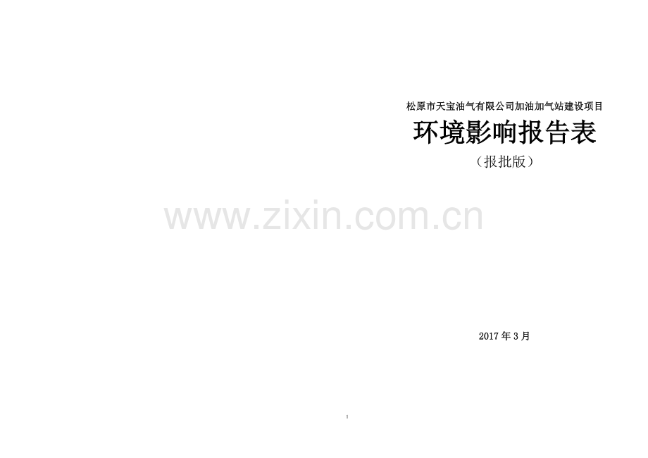 天宝油气有限公司加油加气站建设项目环境影响报告表.doc_第1页