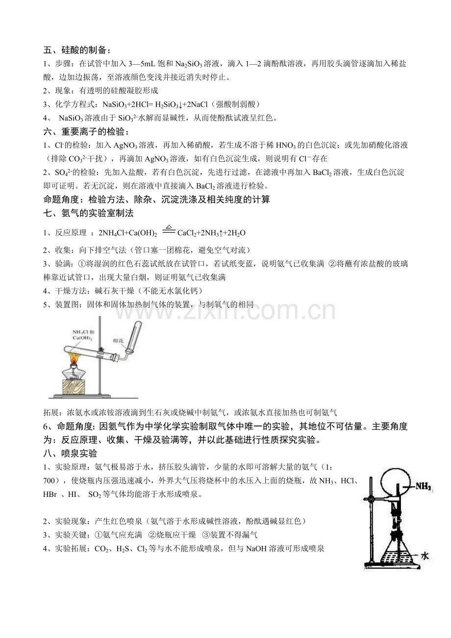 高中化学20个常考实验.doc_第2页