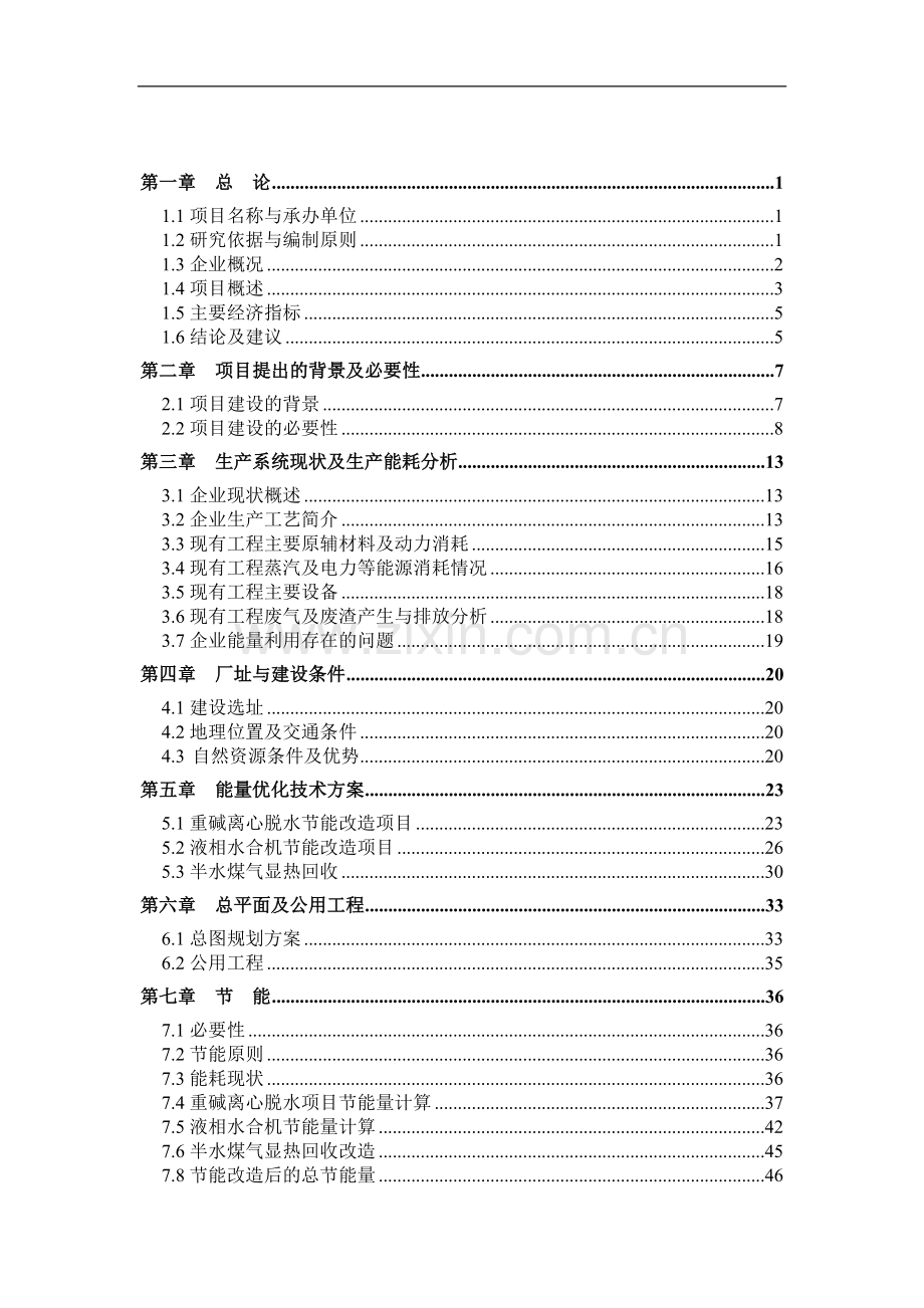 某联碱生产能量系统优化项目可行性研究报告.doc_第2页