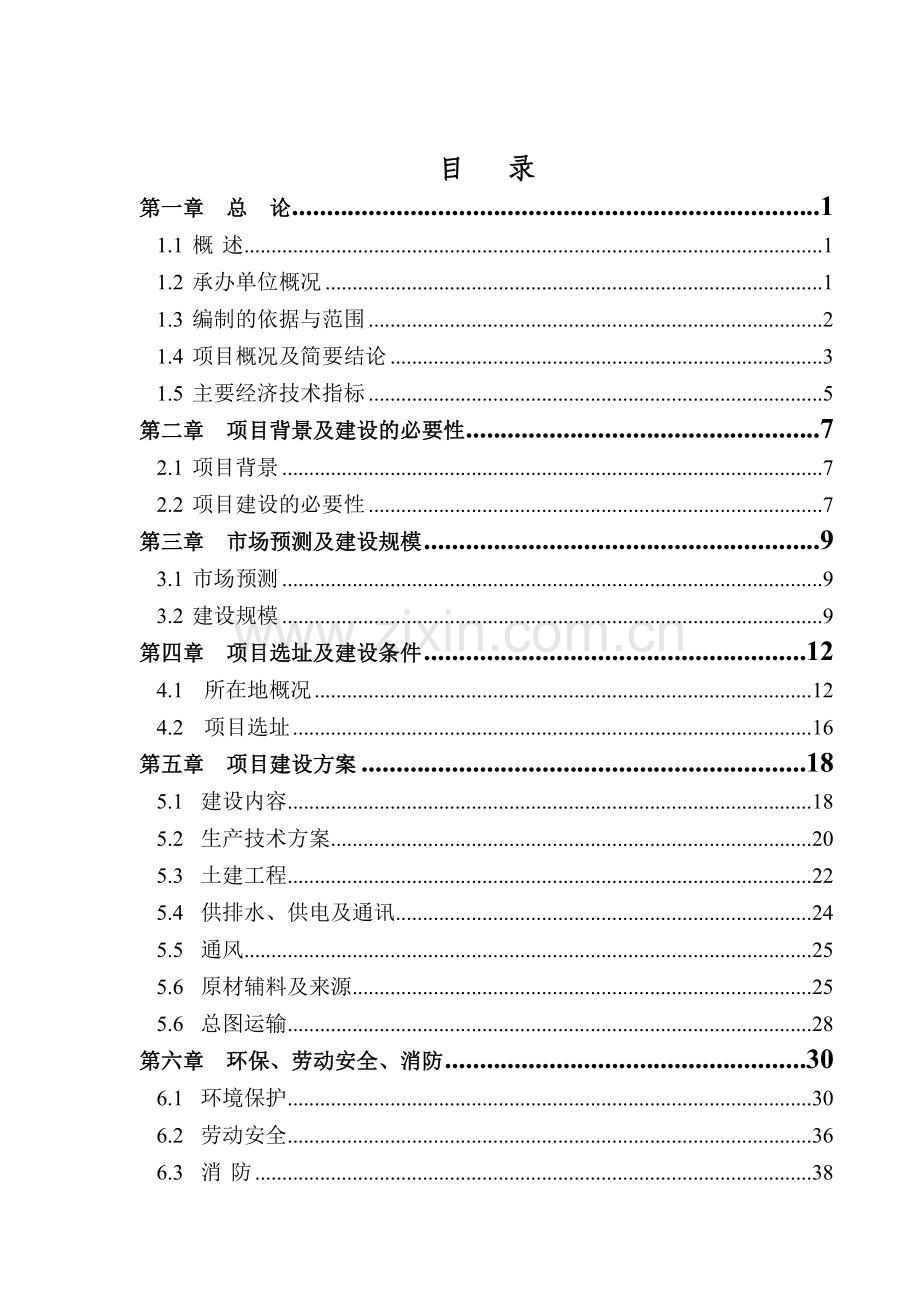 湖南省某某公司年产5000吨优质浮法玻璃项目可行性研究报告.doc_第1页