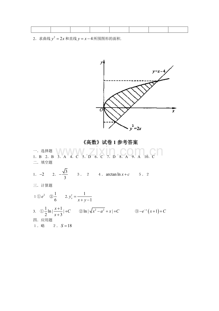 大学高等数学上考试题库(附答案).doc_第3页