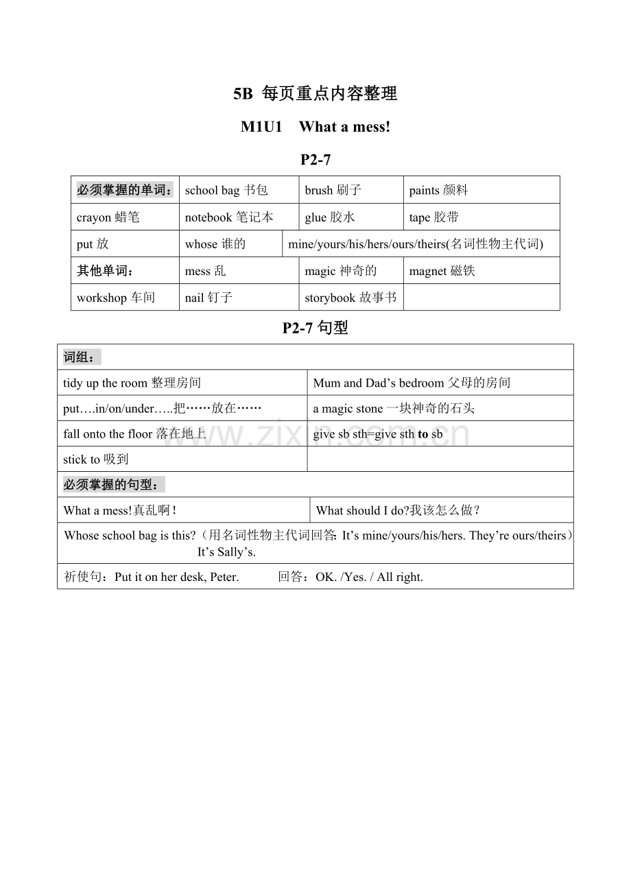 5B每页重点内容整理(打印)汇总.doc_第1页